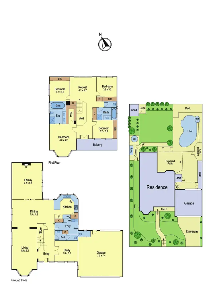 Floorplan of Homely house listing, 69 David Hockney Drive, Diamond Creek VIC 3089