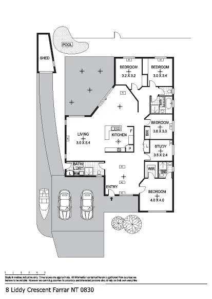 Floorplan of Homely house listing, 8 Liddy Crescent, Farrar NT 830