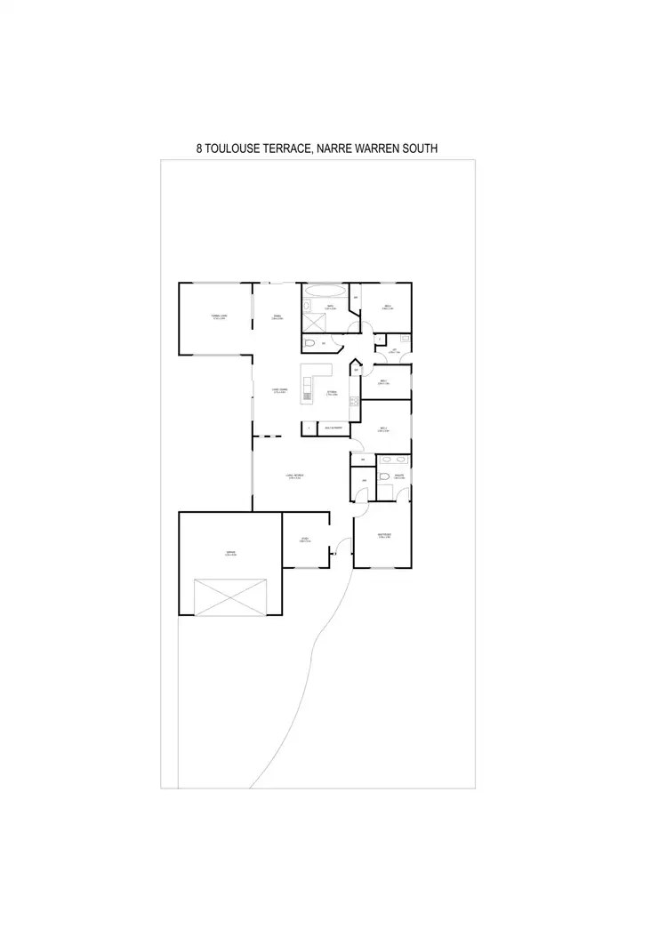 Floorplan of Homely house listing, 8 Toulouse Terrace, Narre Warren South VIC 3805
