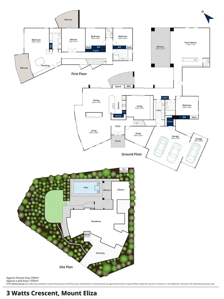 Floorplan of Homely house listing, 3 Watts Crescent, Mount Eliza VIC 3930