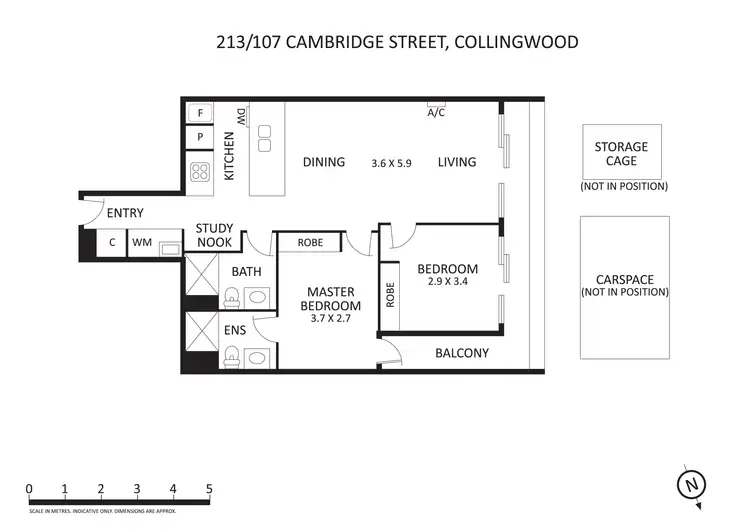 Floorplan of Homely apartment listing, 213/107 Cambridge Street, Collingwood VIC 3066