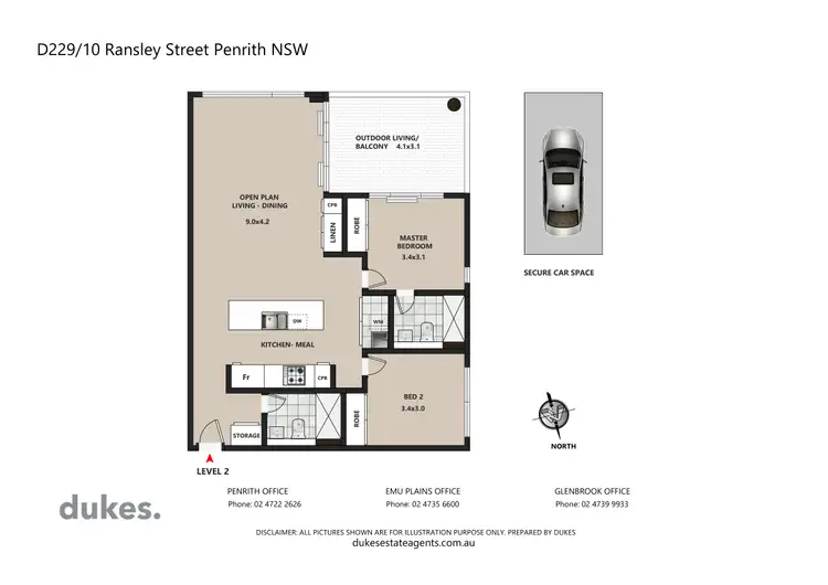 Floorplan of Homely apartment listing, D229/10 Ransley Street, Penrith NSW 2750