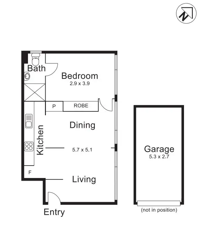 Floorplan of Homely apartment listing, 23/72 Patterson Street, Middle Park VIC 3206