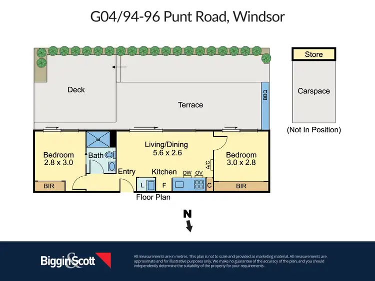 Floorplan of Homely apartment listing, G04/94 Punt Road, Windsor VIC 3181