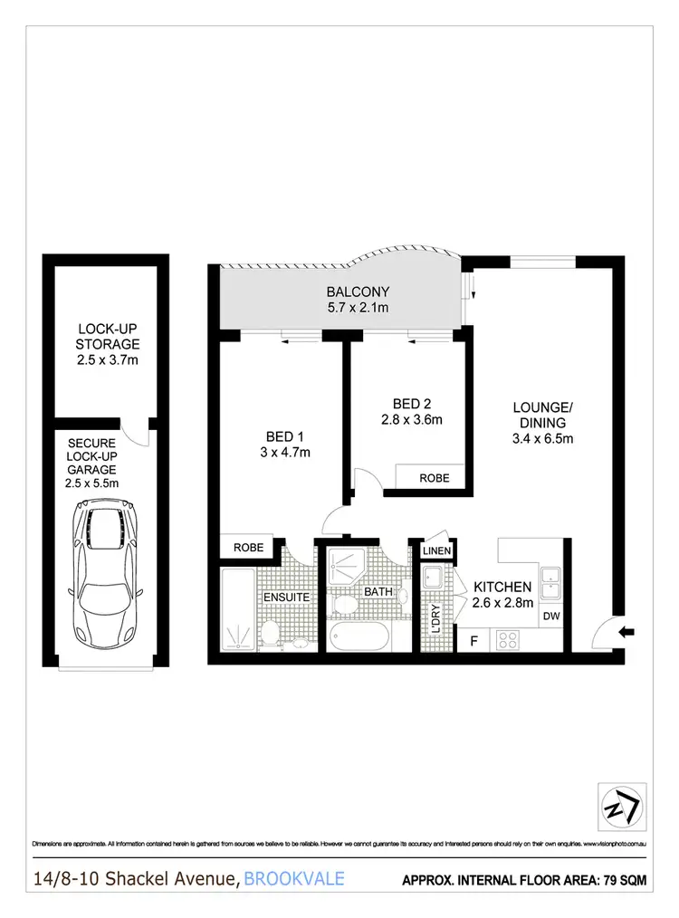 Floorplan of Homely apartment listing, 14/8-10 Shackel Avenue, Brookvale NSW 2100