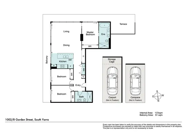 Floorplan of Homely apartment listing, 1002/8 Garden Street, South Yarra VIC 3141