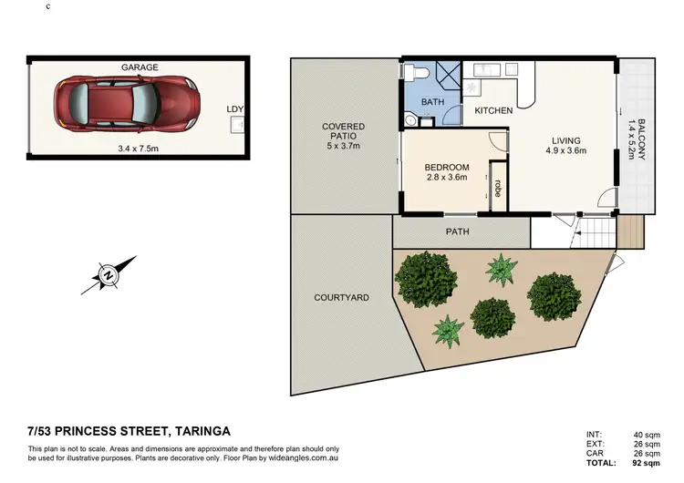 Floorplan of Homely unit listing, 7/53 Princess Street, Taringa QLD 4068
