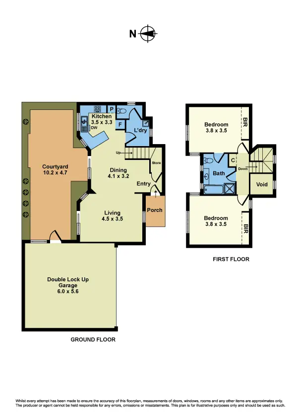 Floorplan of Homely townhouse listing, 3/148 Douglas Parade, Williamstown VIC 3016