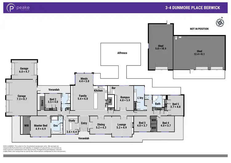 Floorplan of Homely house listing, 3-4 Dunmore Place, Berwick VIC 3806