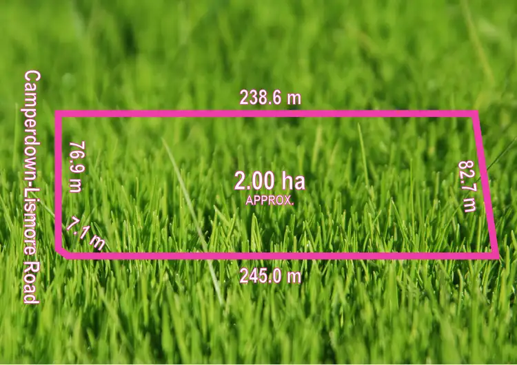 Floorplan of Homely land listing, 10 Camperdown-Lismore Road, Lismore VIC 3324