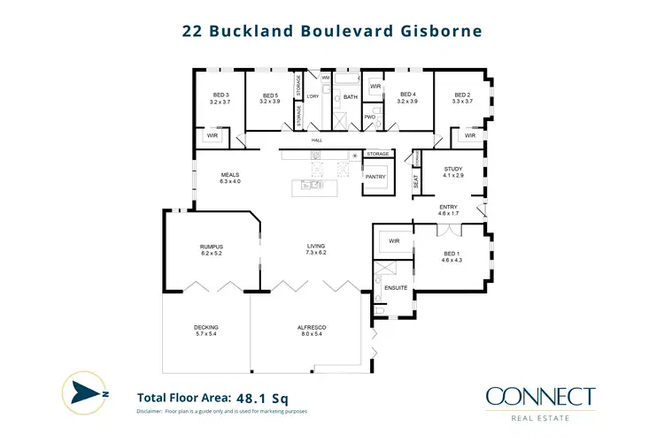 Floorplan of Homely house listing, 22 Buckland Boulevard, Gisborne VIC 3437