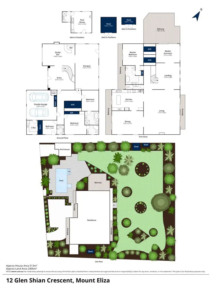 Floorplan of Homely house listing, 12 Glen Shian Crescent, Mount Eliza VIC 3930