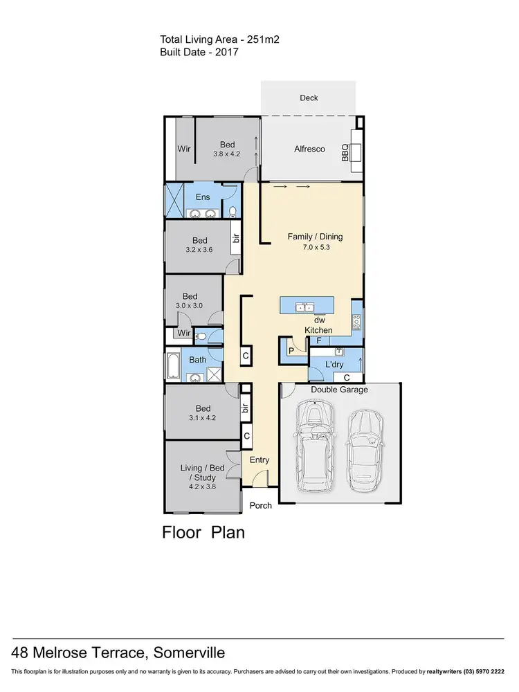 Floorplan of Homely house listing, 48 Melrose Terrace, Somerville VIC 3912