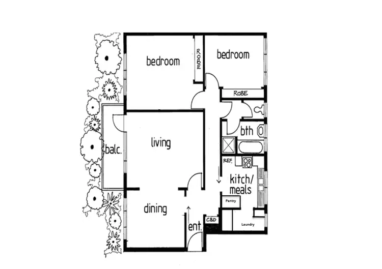 Floorplan of Homely apartment listing, 3/201 Dandenong Road, Windsor VIC 3181