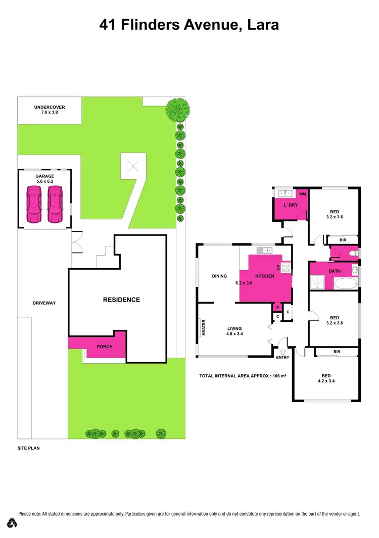 Floorplan of Homely house listing, 41 Flinders Avenue, Lara VIC 3212