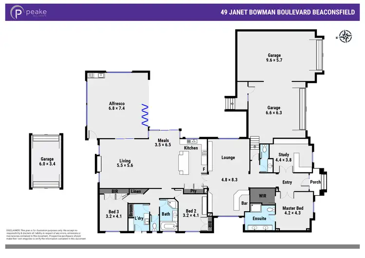 Floorplan of Homely house listing, 49 Janet Bowman Boulevard, Beaconsfield VIC 3807