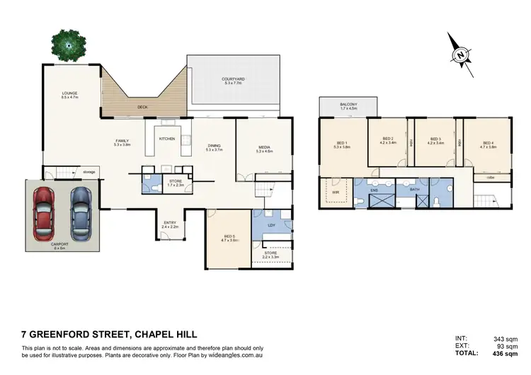 Floorplan of Homely house listing, 7 Greenford Street, Chapel Hill QLD 4069