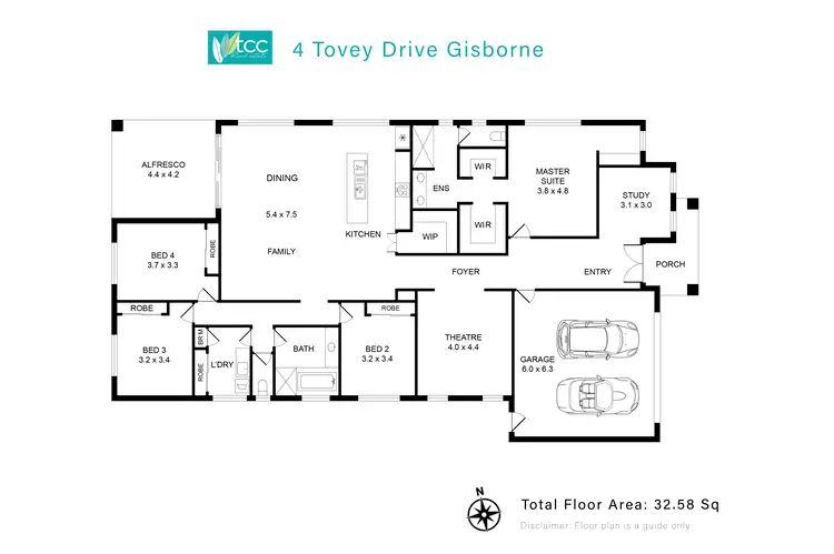 Floorplan of Homely house listing, 4 Tovey Drive, Gisborne VIC 3437