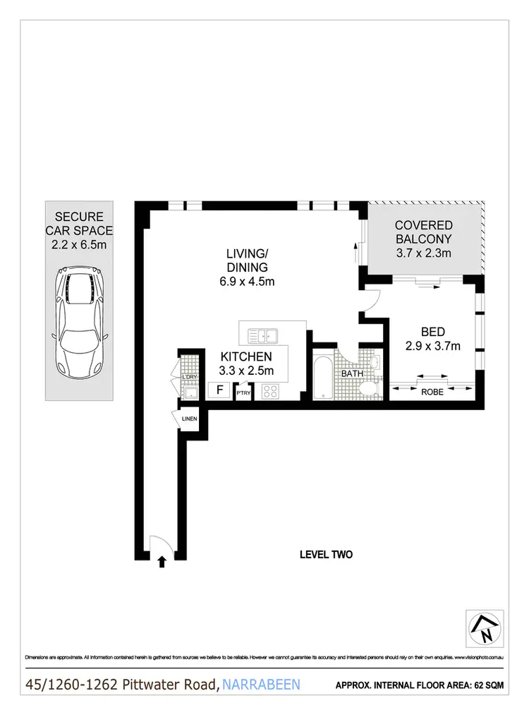Floorplan of Homely apartment listing, 45/1260-1262 Pittwater Road, Narrabeen NSW 2101