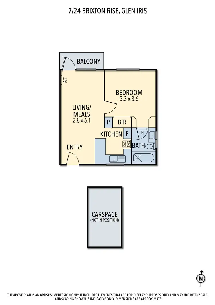 Floorplan of Homely apartment listing, 7/24 Brixton Rise, Glen Iris VIC 3146
