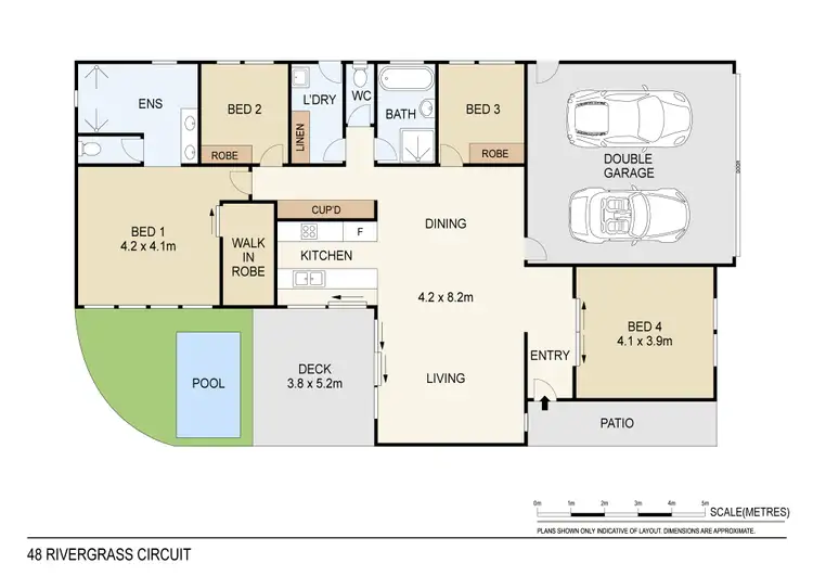 Floorplan of Homely house listing, 48 Rivergrass Circuit, Zuccoli NT 832