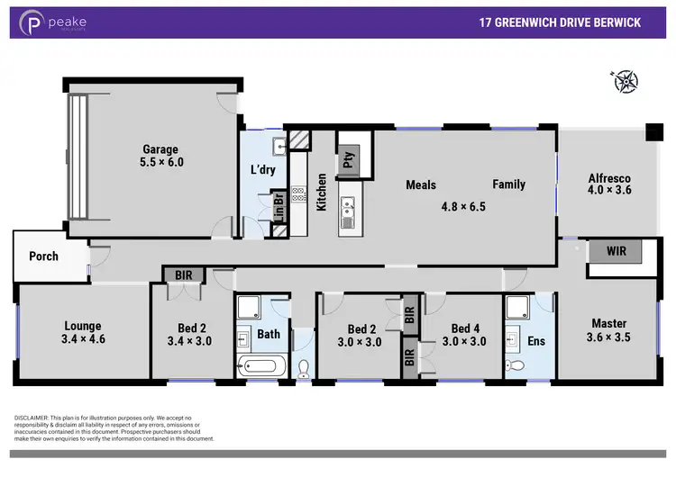 Floorplan of Homely house listing, 17 Greenwich Drive, Berwick VIC 3806