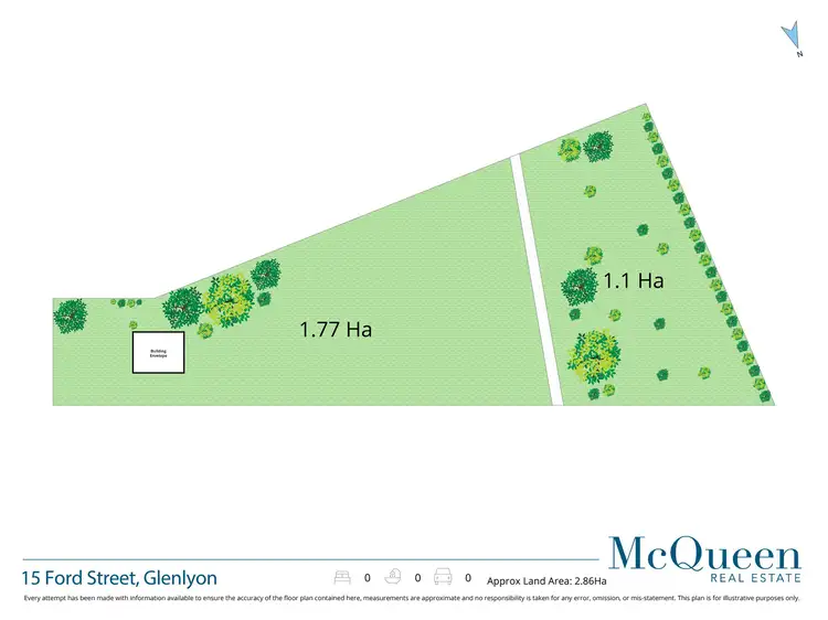 Floorplan of Homely land listing, 15 Ford Street, Glenlyon VIC 3461