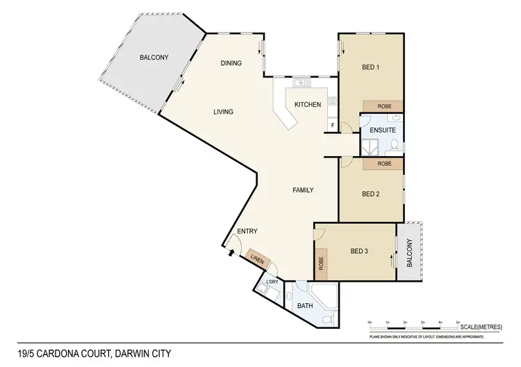 Floorplan of Homely unit listing, 19/5 Cardona Court, Darwin City NT 800
