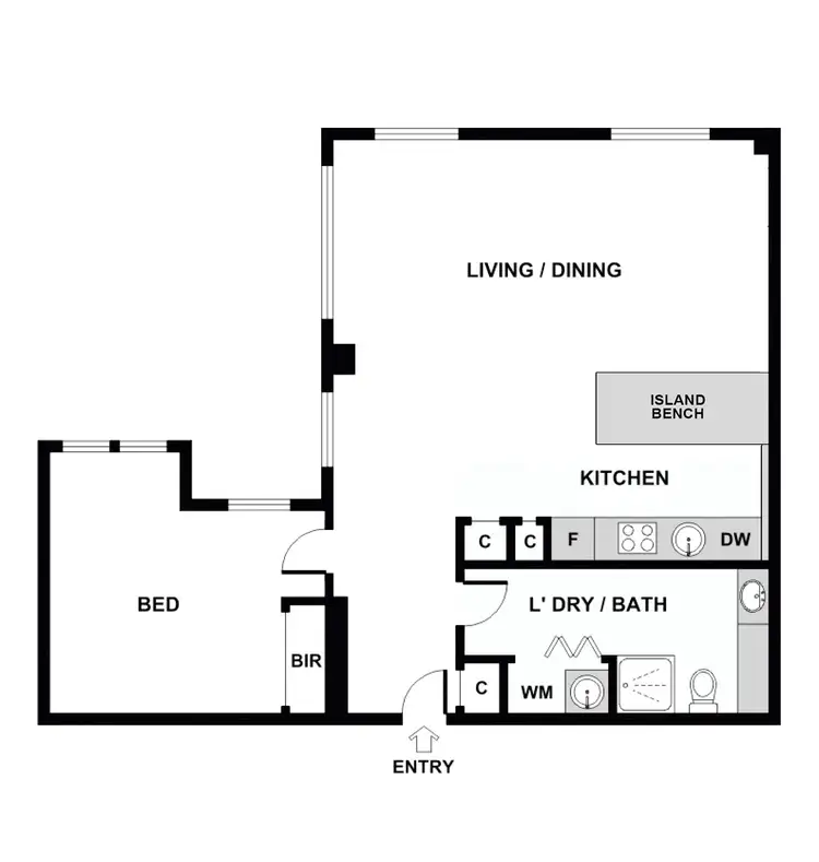 Floorplan of Homely apartment listing, 908/422 Collins Street, Melbourne VIC 3000