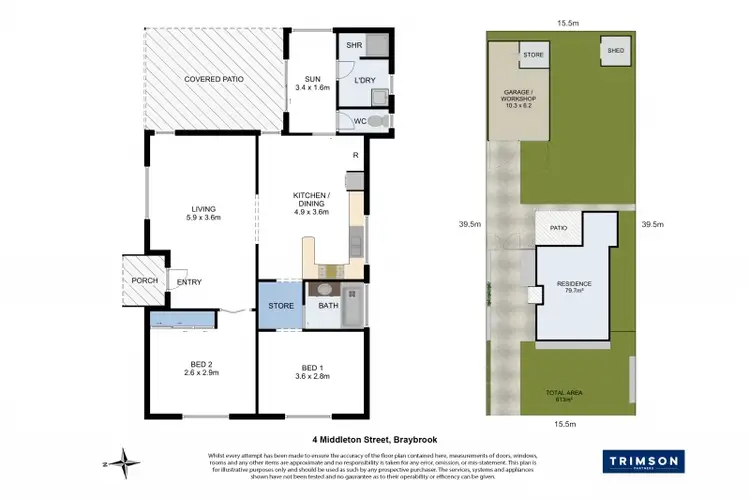 Floorplan of Homely house listing, 4 Middleton Street, Braybrook VIC 3019