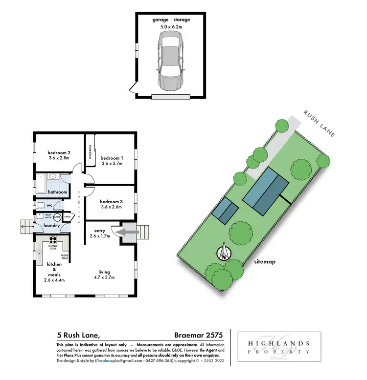 Floorplan of Homely house listing, 5 Rush Lane, Braemar NSW 2575
