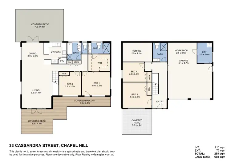Floorplan of Homely house listing, 33 Cassandra Street, Chapel Hill QLD 4069