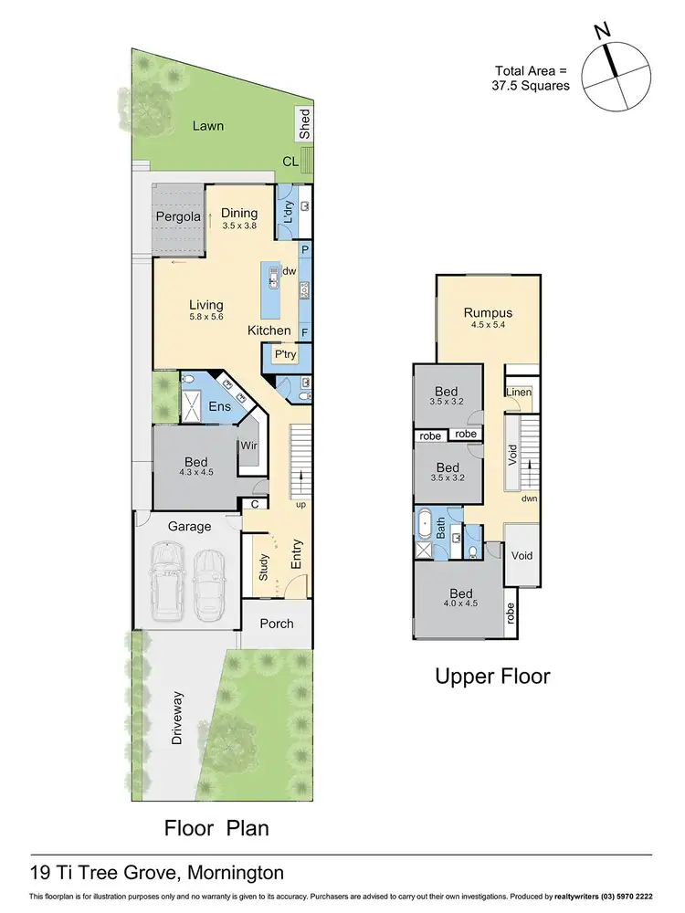 Floorplan of Homely house listing, 1/19 Ti-Tree Grove, Mornington VIC 3931