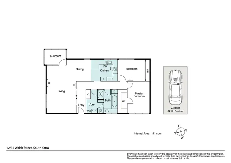 Floorplan of Homely apartment listing, 12/35 Walsh Street, South Yarra VIC 3141