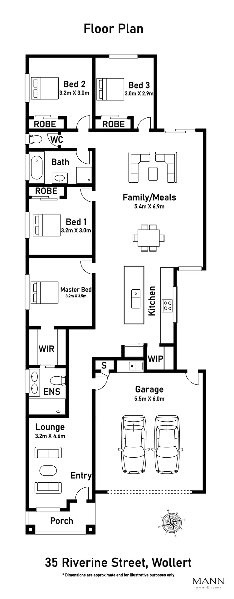 Floorplan of Homely house listing, 35 Riverine Street, Wollert VIC 3750