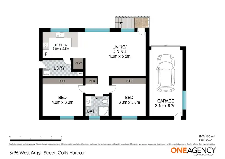 Floorplan of Homely villa listing, 3/96 West Argyll Street, Coffs Harbour NSW 2450