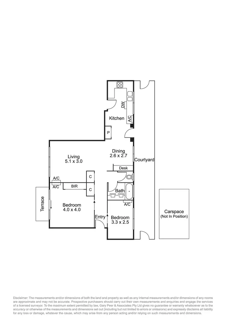Floorplan of Homely apartment listing, 2/33 Coorigil Road, Carnegie VIC 3163
