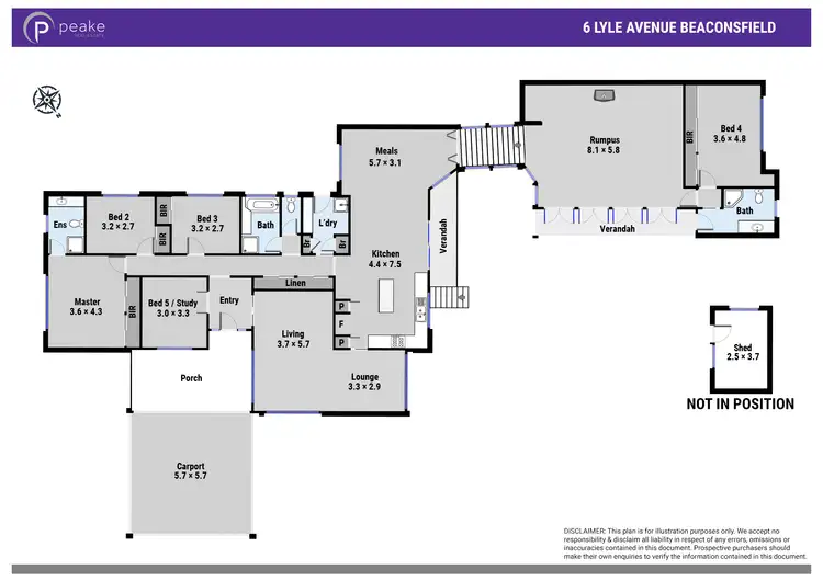 Floorplan of Homely house listing, 6 Lyle Avenue, Beaconsfield VIC 3807