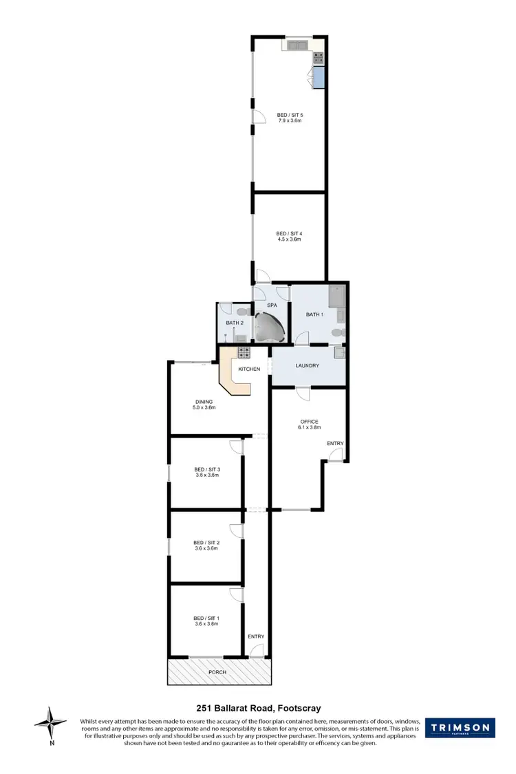 Floorplan of Homely house listing, 251 Ballarat Road, Footscray VIC 3011