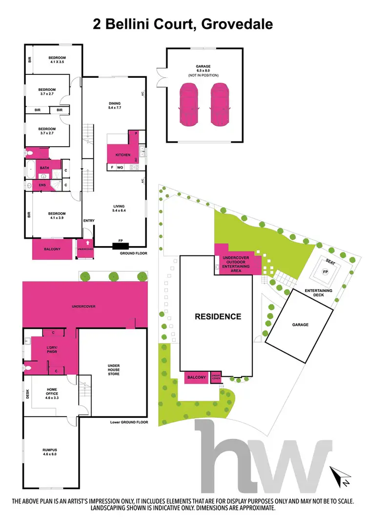 Floorplan of Homely house listing, 2 Bellini Court, Grovedale VIC 3216