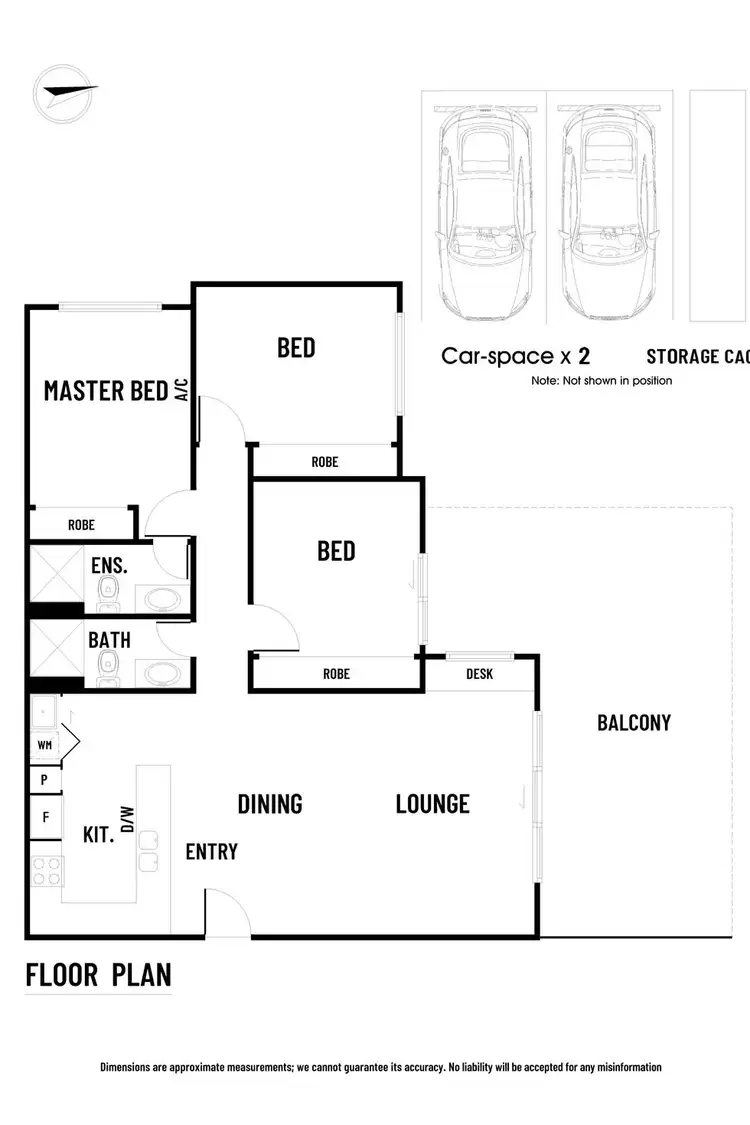 Floorplan of Homely apartment listing, 203/177 Blackburn Road, Doncaster East VIC 3109