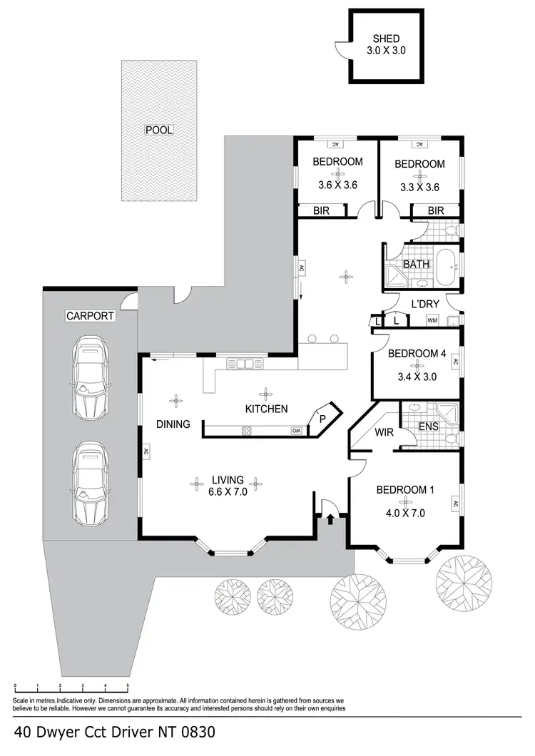 Floorplan of Homely house listing, 40 Dwyer Circuit, Driver NT 830