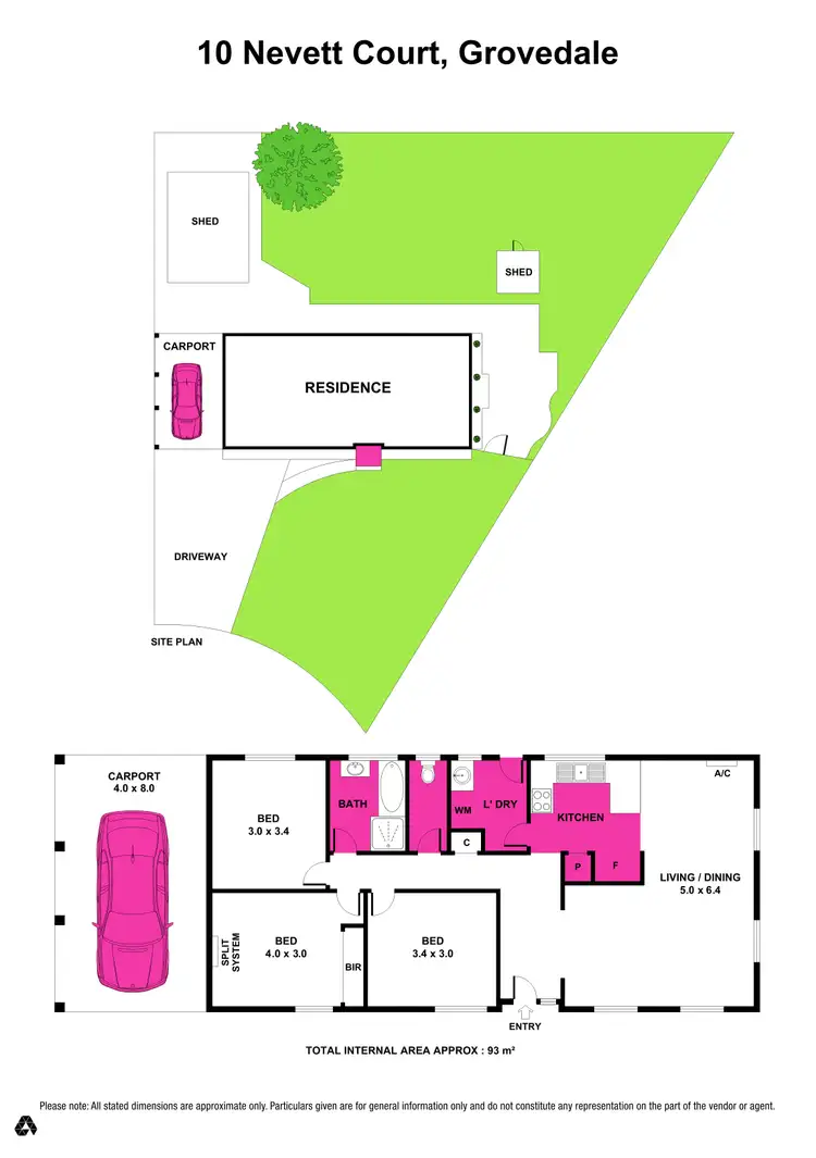 Floorplan of Homely house listing, 10 Nevett Court, Grovedale VIC 3216