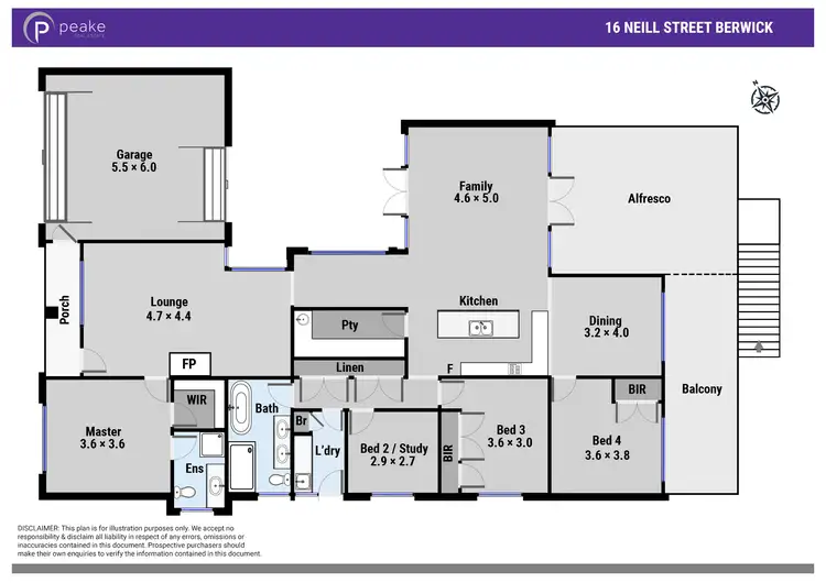Floorplan of Homely house listing, 16 Neill Street, Berwick VIC 3806