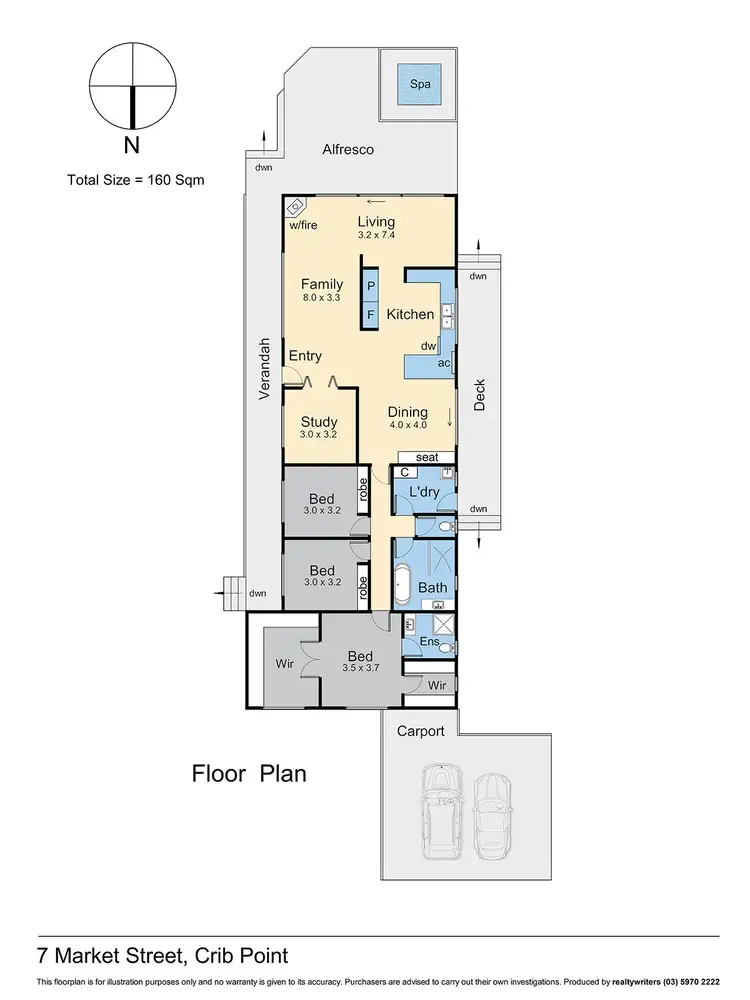 Floorplan of Homely house listing, 7 Market Street, Crib Point VIC 3919