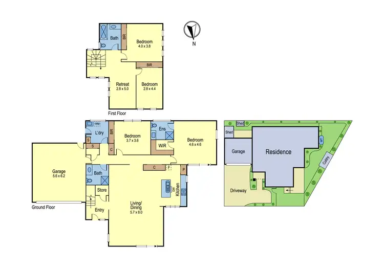 Floorplan of Homely townhouse listing, 9/39 William Street, Greensborough VIC 3088