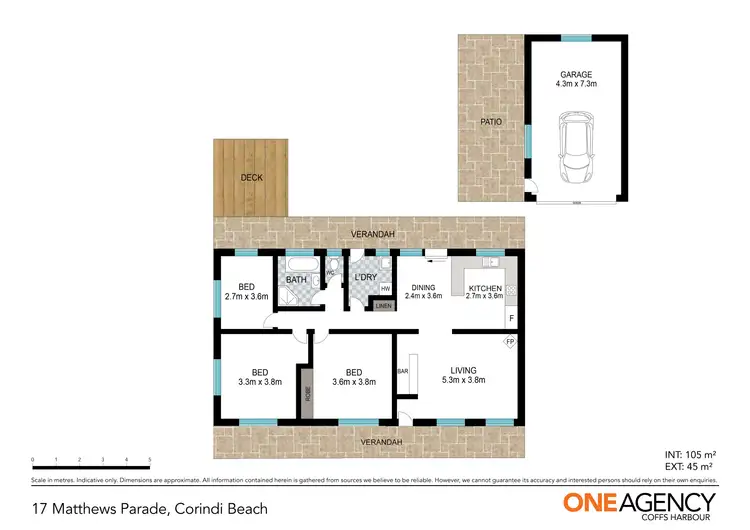 Floorplan of Homely house listing, 17 Matthews Parade, Corindi Beach NSW 2456