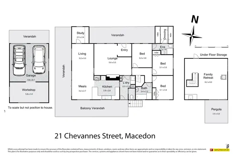 Floorplan of Homely house listing, 21 Chevannes Street, Macedon VIC 3440