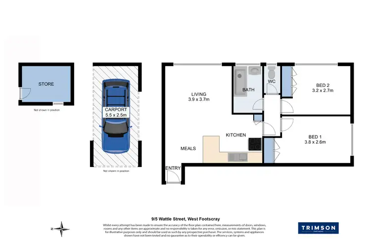 Floorplan of Homely apartment listing, 9/5 Wattle Street, West Footscray VIC 3012