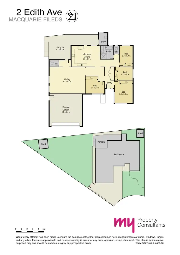 Floorplan of Homely house listing, 2 Edith Avenue, Macquarie Fields NSW 2564